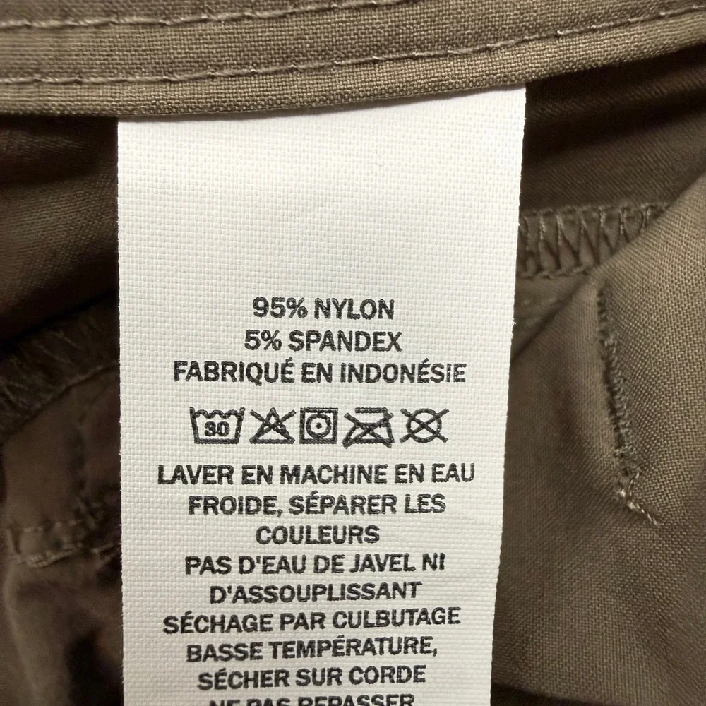 LL Bean Vista Camp Convertible Zip Off Hiking Pants Mens 35x30 Brown 506423
